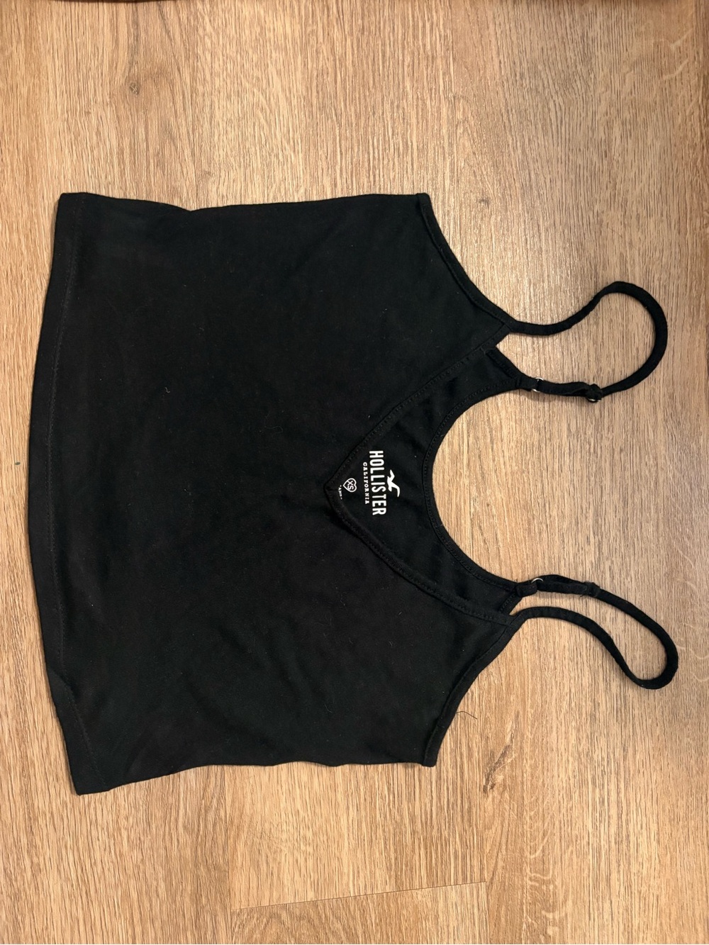 Hollister Black Crop Tank Top adjustable